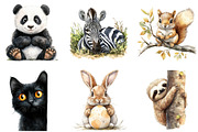 Quirky Animals Peeking Around Corner, an Illustration by DreamArtGraphic (Thumbnail 4 of 4)