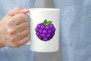 Cartoon Blackberry Clipart Set, a Food Illustration by newminddesign (Thumbnail 8 of 8)