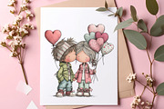 Sweet Pastel Valentine Couple PNG, an Illustration by SinaCreation (Thumbnail 5 of 11)