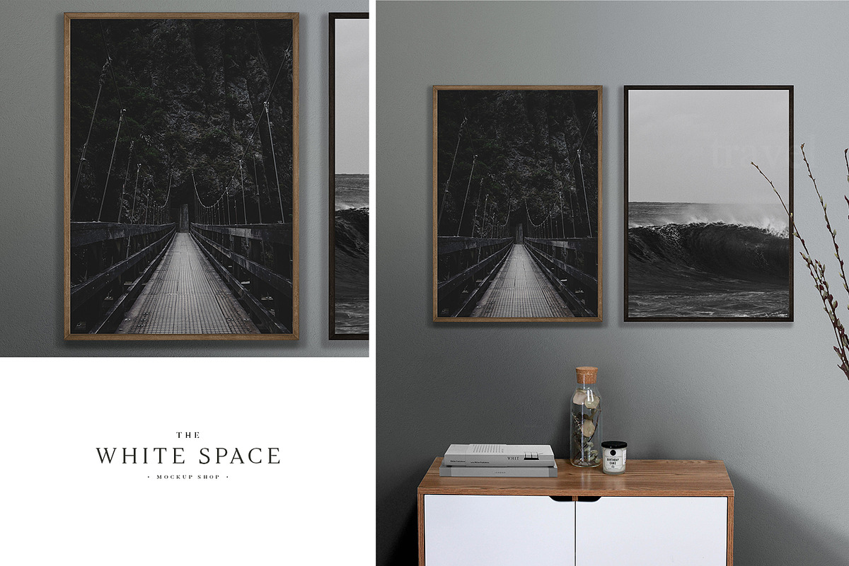 Frame Mockup Editable & Customisable, a Print Template by The White Space Co. (Photo 1 of 8)