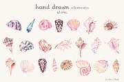 Sunny Coast Watercolor Set, a Seasonal Illustration by Irina Diasli (Thumbnail 2 of 13)