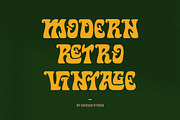 Star Vintage Font, a Sans Serif Font by HansCo Studio (Thumbnail 2 of 8)