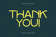 Kotorogo – Art Deco Display Typeface, a Sans Serif Font by Artiveko (Thumbnail 8 of 8)