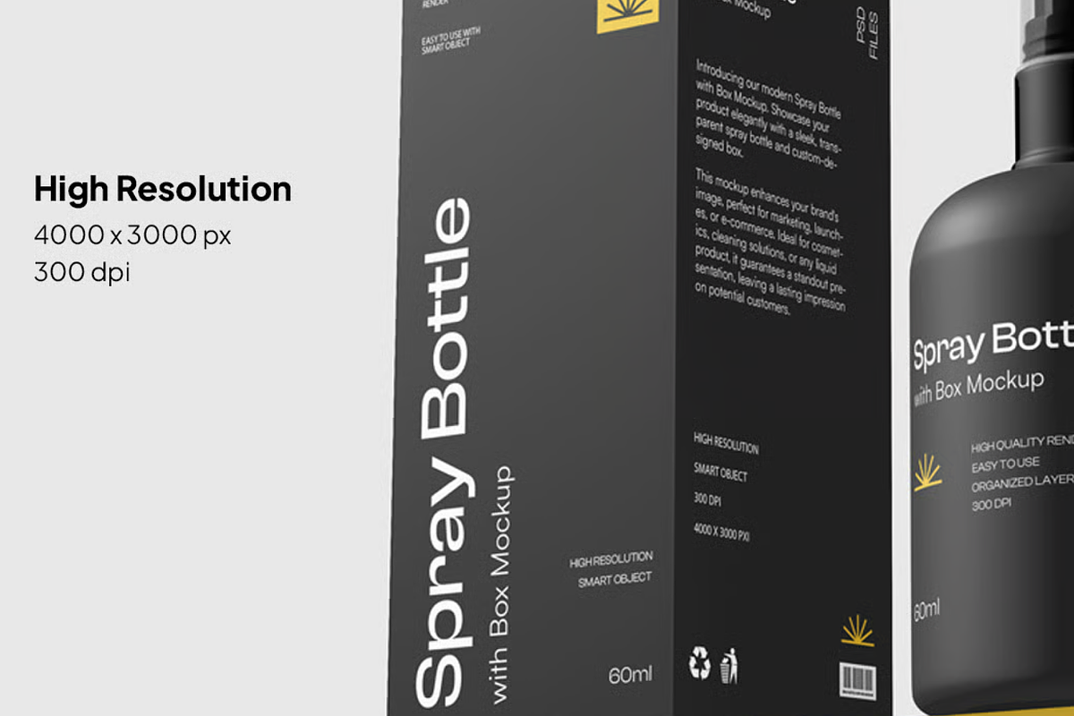 Spray Bottle Mockup Set, a Household Mockup by graphicsauce (Photo 3 of 4)