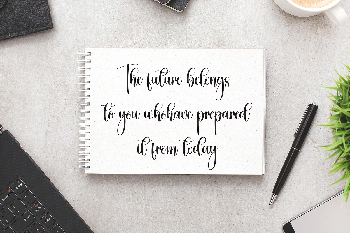 Ballerina | Script Font, a Handwritten Font by Scratchones (Photo 2 of 9)