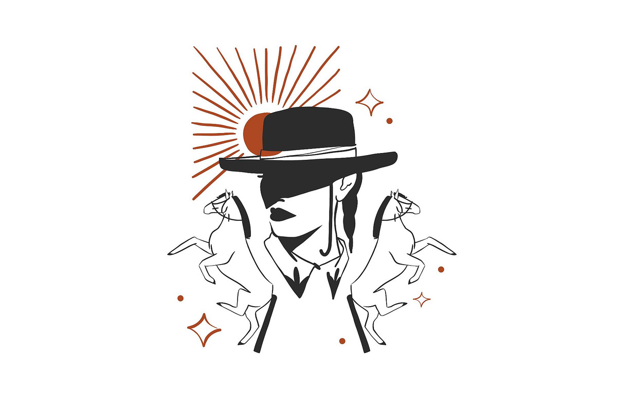 Wild west set, a Person Illustration by Anastasy_helter (Photo 16 of 16)