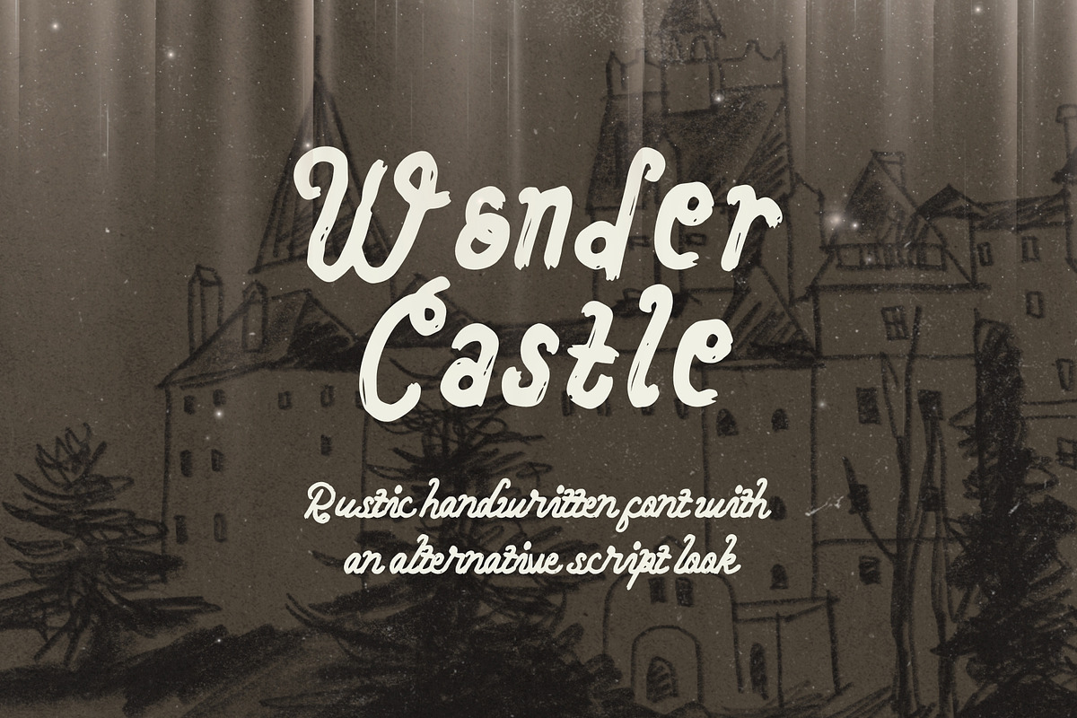 Wonder Castle Magical Handwritten, a Handwritten Font by Sloulyfe (Photo 1 of 10)