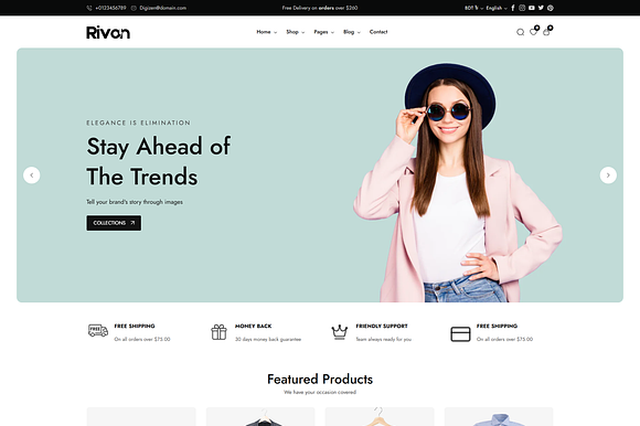 Rivon - Fashion Store Shopify Theme preview 3