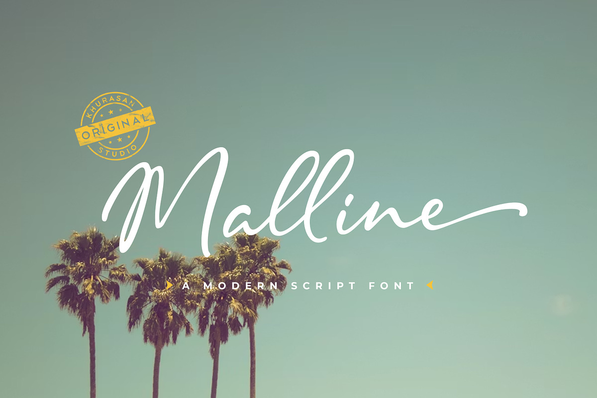 Malline Script, a Script Font by khurasan (Photo 1 of 9)
