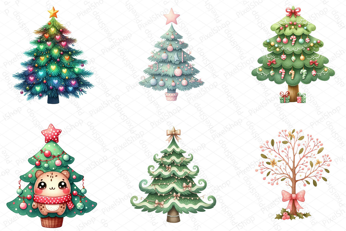 Cute Doodle Christmas Tree Sublimati, an Illustration by DreamPrint404 (Photo 4 of 5)