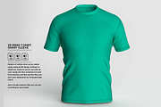 3D Mens T-Shirt Short Sleeve, an Object 3D Model by 3D Resource (Thumbnail 1 of 5)