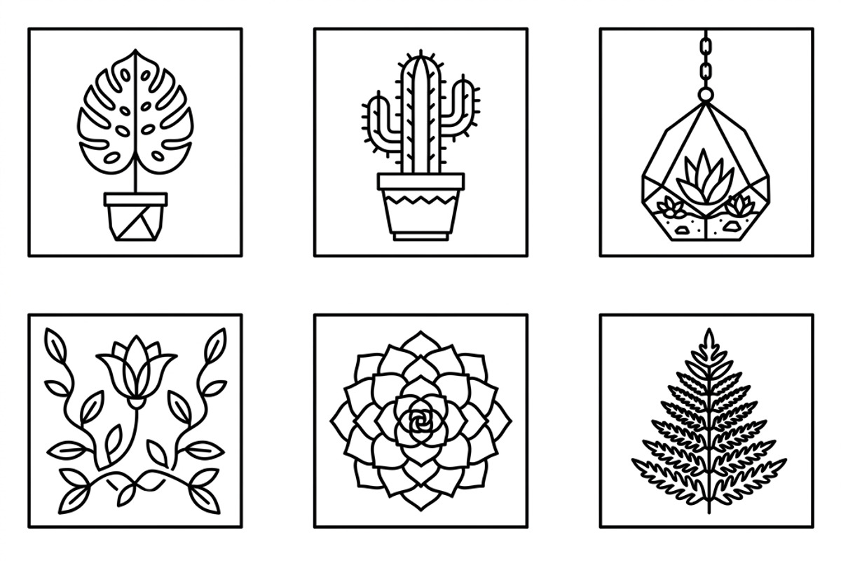 Bundles Set Flower Market Icons, an Outline Icon by adenpinkstore (Photo 12 of 12)