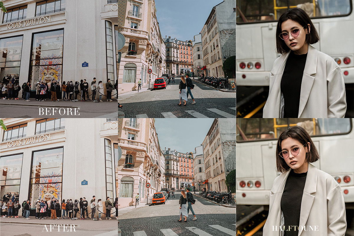Lightroom Mobile Presets Nouvelle, an Action Add-On by HALFTOUNE (Photo 4 of 5)