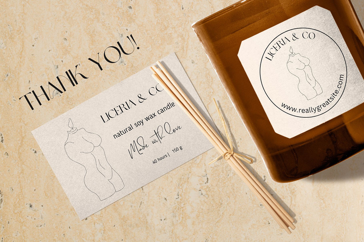 Candles & Soap labels Canva Template, a Branding & Logo Template by Visual Animal (Photo 6 of 6)