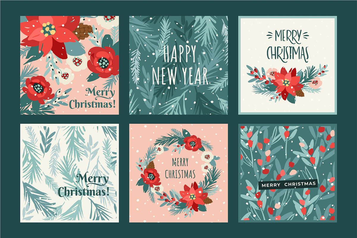 Merry Christmas Cards, a Decorative Illustration by Nadia Grapes (Photo 5 of 8)