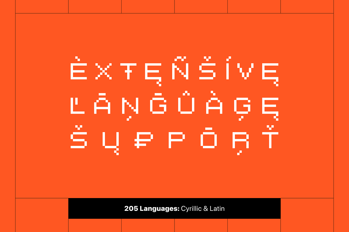 Prochamp - Pixel Typeface, a Sans Serif Font by alpercakici (Photo 3 of 14)