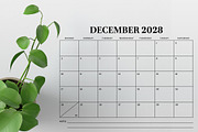 2028 8.5 x 11 Inch Calendar Template, a Stationery Template by Running With Foxes (Thumbnail 5 of 5)
