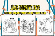 20 Juice Coloring Page, a Food Illustration by Eka Design (Thumbnail 1 of 5)