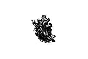 Human Heart Tattoo Style