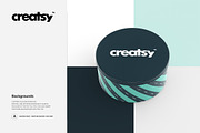 Metal Box Mockup Set, a Packaging Mockup by creatsy2 (Thumbnail 6 of 8)