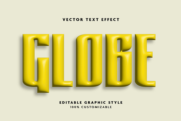 Glossy Inflate 3D Block Text Effect preview 3