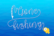 Gone Fishing - a fishing font!!!, a Font by Little Type Factory (Thumbnail 1 of 16)