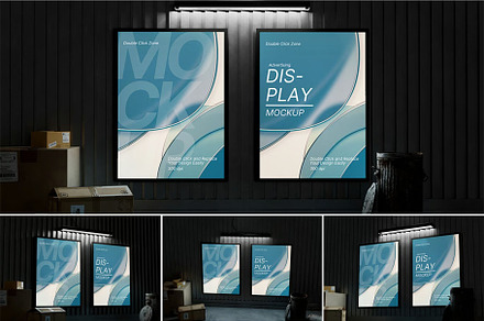 Urban Lightbox Billboard Mockup