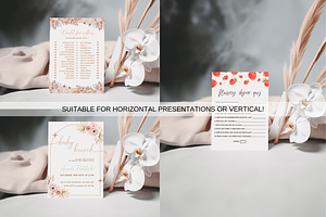 Wedding Stationery Mockup, 5x7 Card