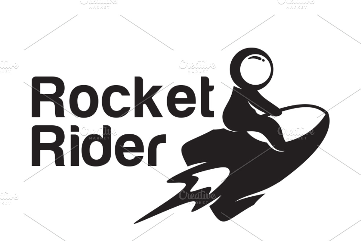 Rocket Rider Logo Template, a Branding & Logo Template by Zlaws (Photo 3 of 4)