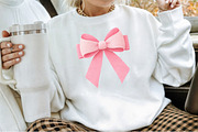 Watercolor Clipart - Pink Bow - Bow, an Illustration by Sublimation Artist (Thumbnail 4 of 6)