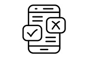 Yes Or No Line Icon, an Icon by Pexelpy (Thumbnail 1 of 2)