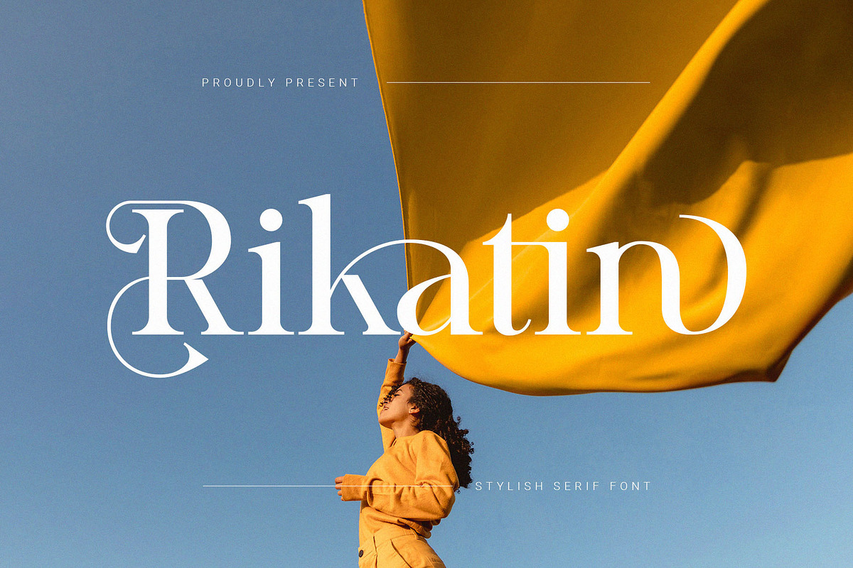 Rikatin – Stylish Display Serif Font, a Serif Font by BrandSemut (Photo 1 of 8)