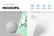 C3 Envelope Mockups, a Product Mockup by megostudi0 (Thumbnail 3 of 6)