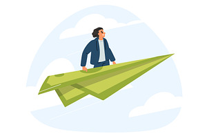 Financial success and growth, a Finance Illustration by Vectorbuum