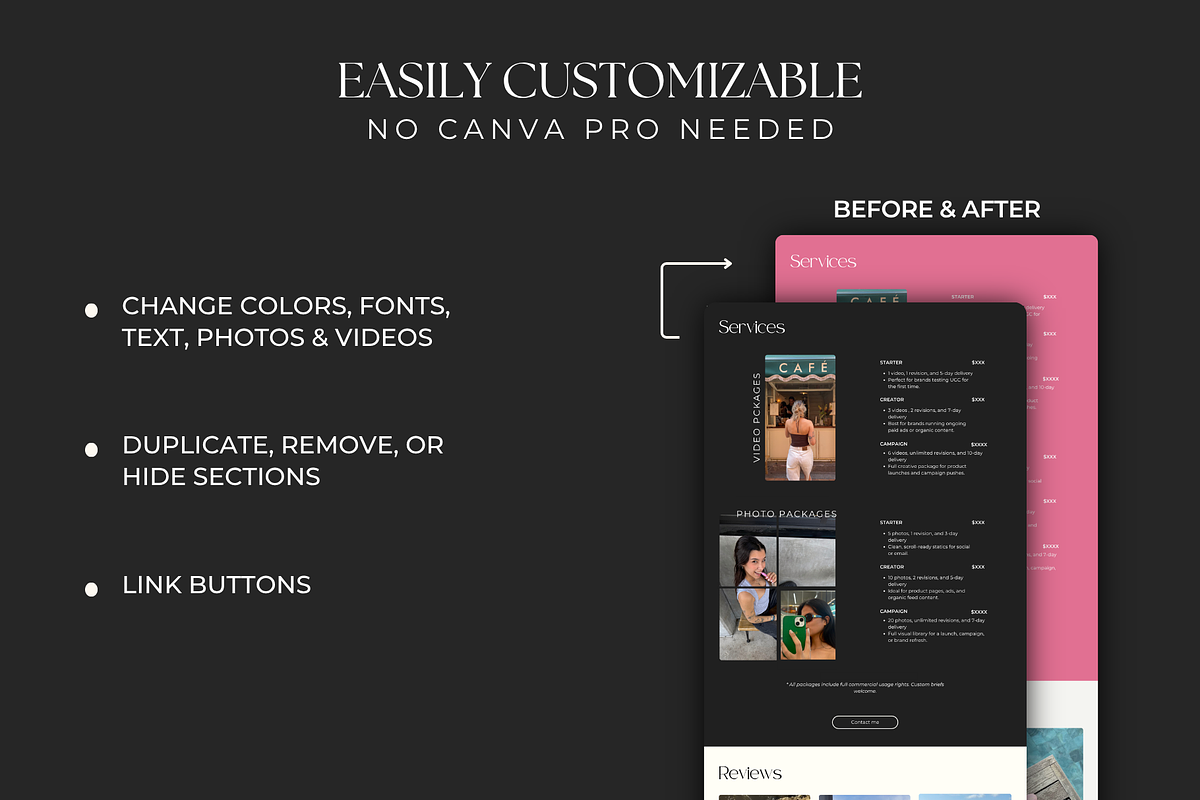 UGC Portfolio Website for Canva, an App Template by Meraki Templates (Photo 5 of 7)