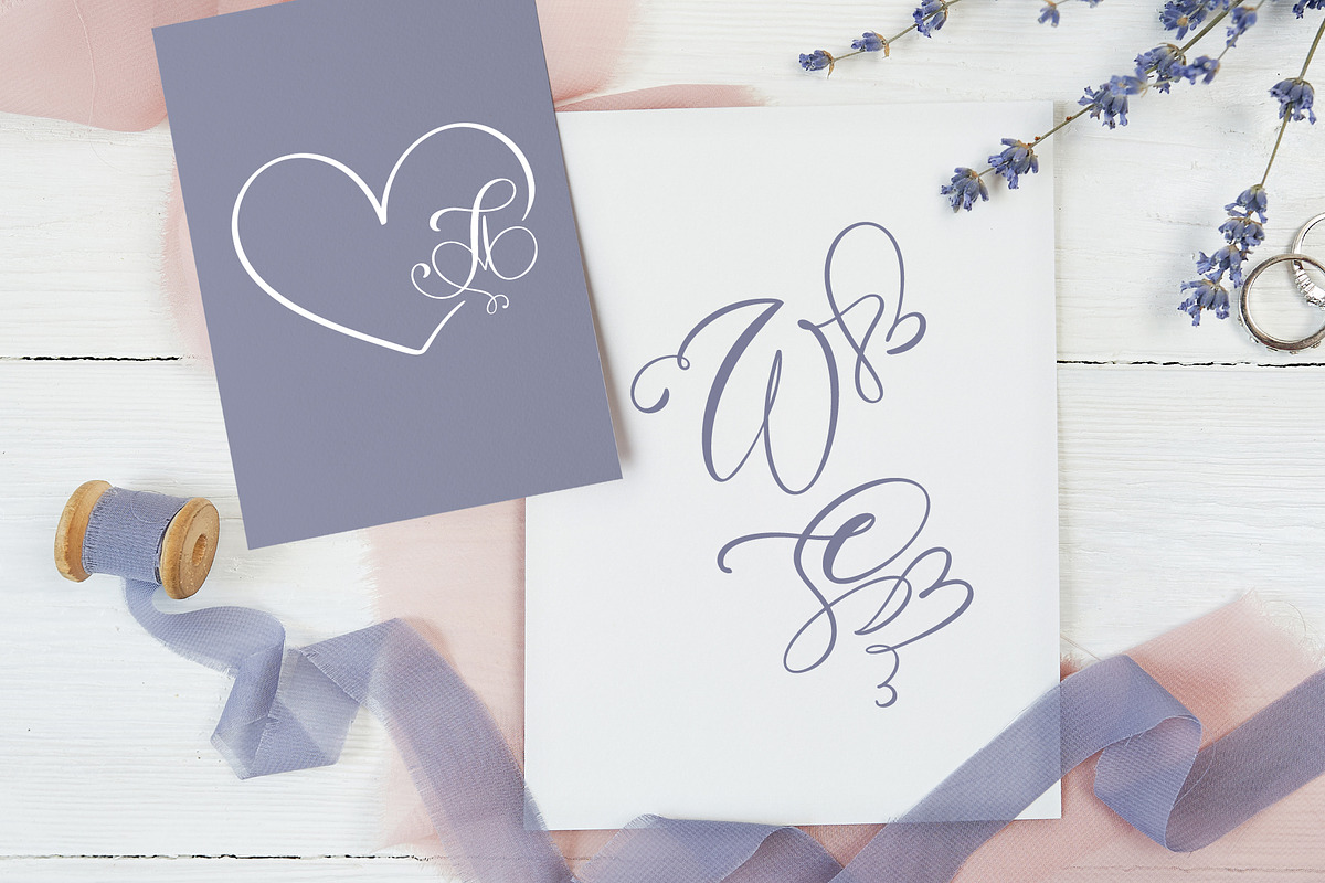 Initial Valentine Font preview 4