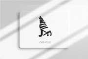 Wolf creative logo vector design, a Templates & Theme by Design4u_786 (Thumbnail 1 of 5)
