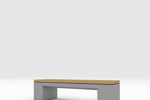 3D Model Bench Park 1