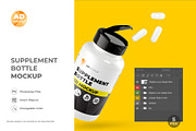 Supplement Bottle Mockup – 05 PSD, a Packaging Mockup by Adstart (Thumbnail 2 of 5)