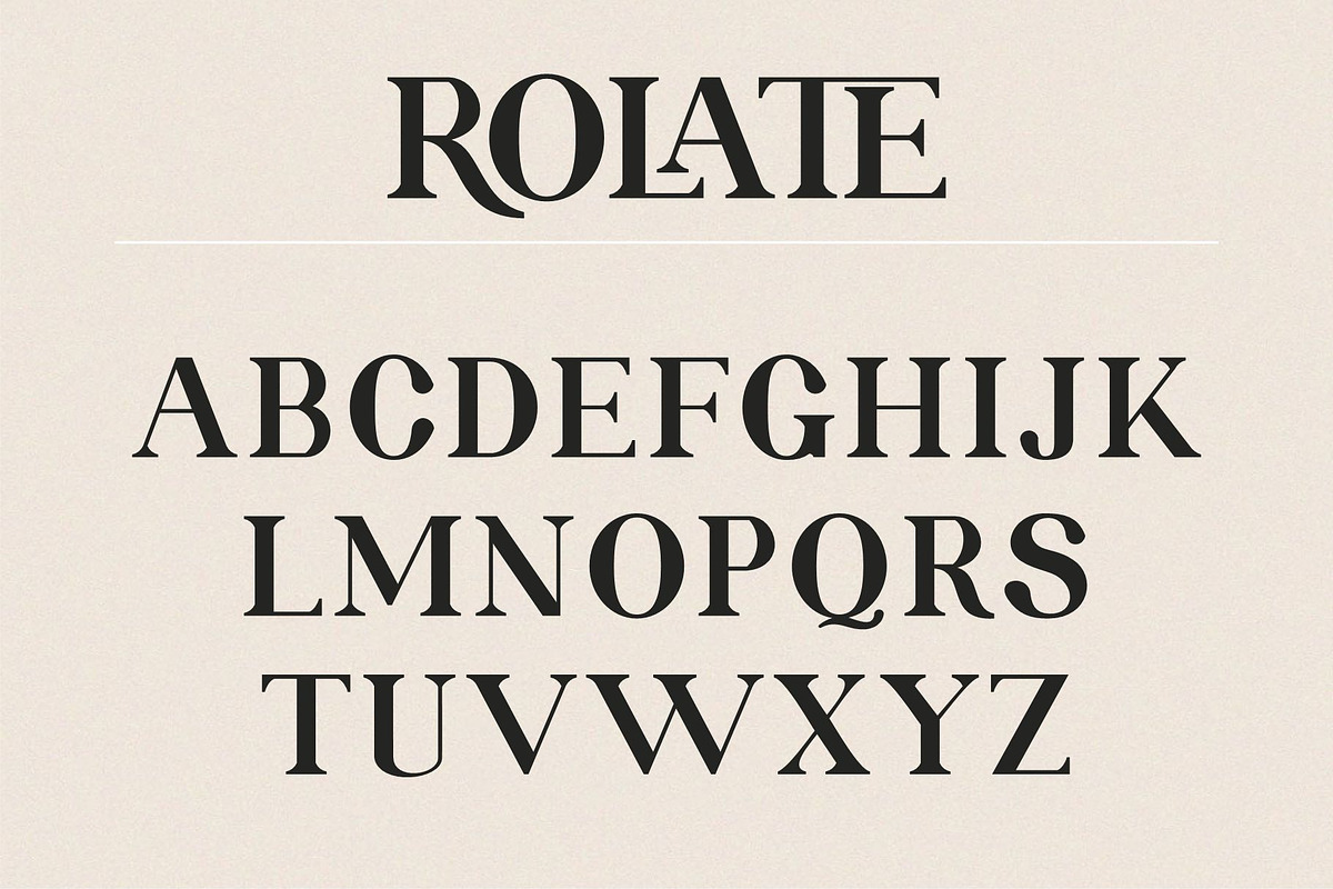 ROLATE Ligature Serif Typeface, a Serif Font by Alfinart (Photo 8 of 10)