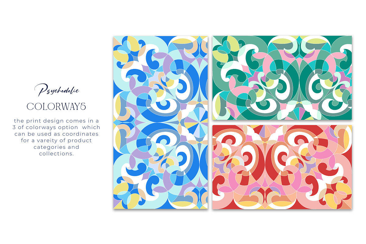 Mosaic Tile Print Patterns, a Pattern Graphic by ASTUDIO (Photo 2 of 6)