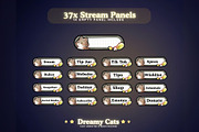 Dreamy Cats Animated Stream Package, a Social Media Template by TheDoodleSweets (Thumbnail 4 of 7)
