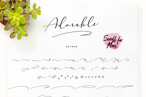 Adorable Handwritten Script Font