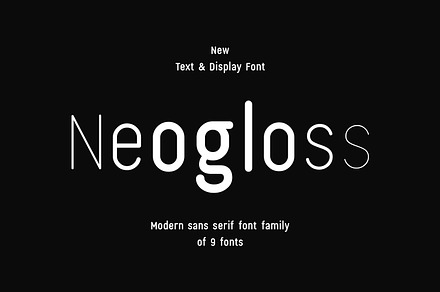 Neogloss- Modern Font Family