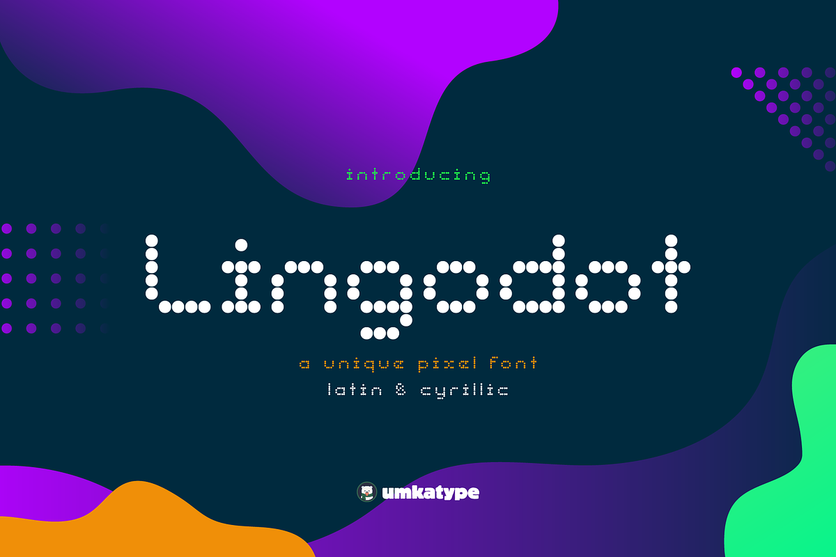 Lingodot Creative Display Font, a Symbol Font by alpercakici (Photo 1 of 11)