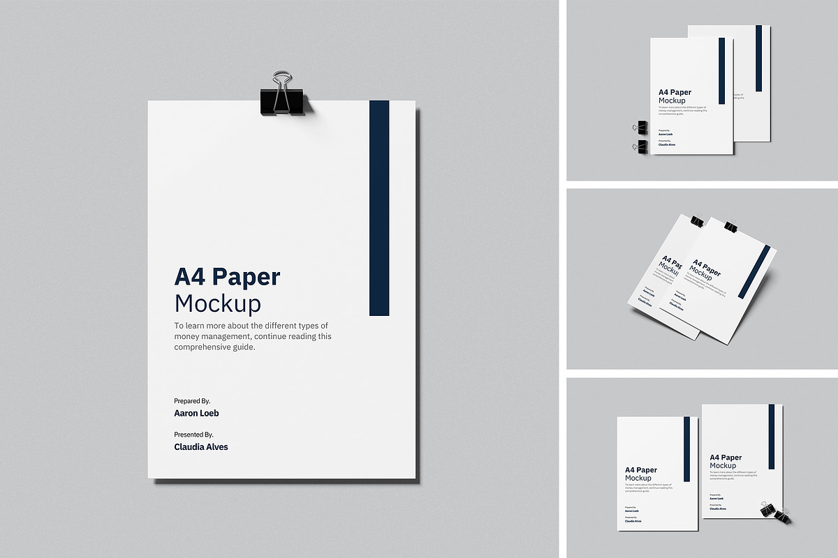 High Quality A4 Paper Mockup, an Advertising Mockup by swsi-studio (Photo 1 of 5)