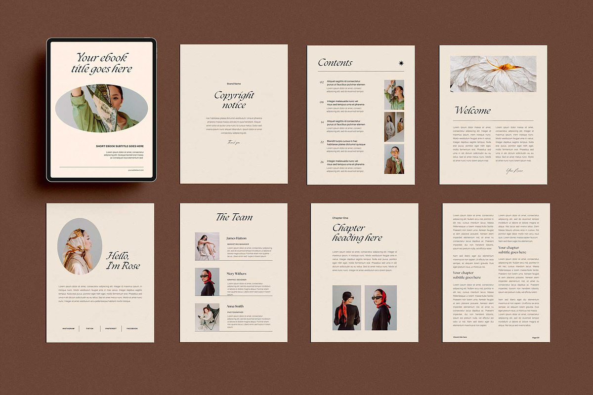 CHESTNUT | Ebook Template Canva, a Magazine Template by Sierra Creative Studio (Photo 5 of 13)