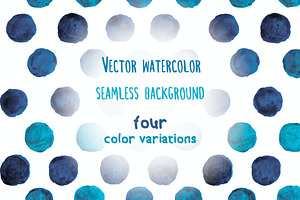 Vector watercolor dots