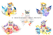 Wild and Free - Boho watercollor set, an Object Graphic by Kseniya_design (Thumbnail 7 of 14)