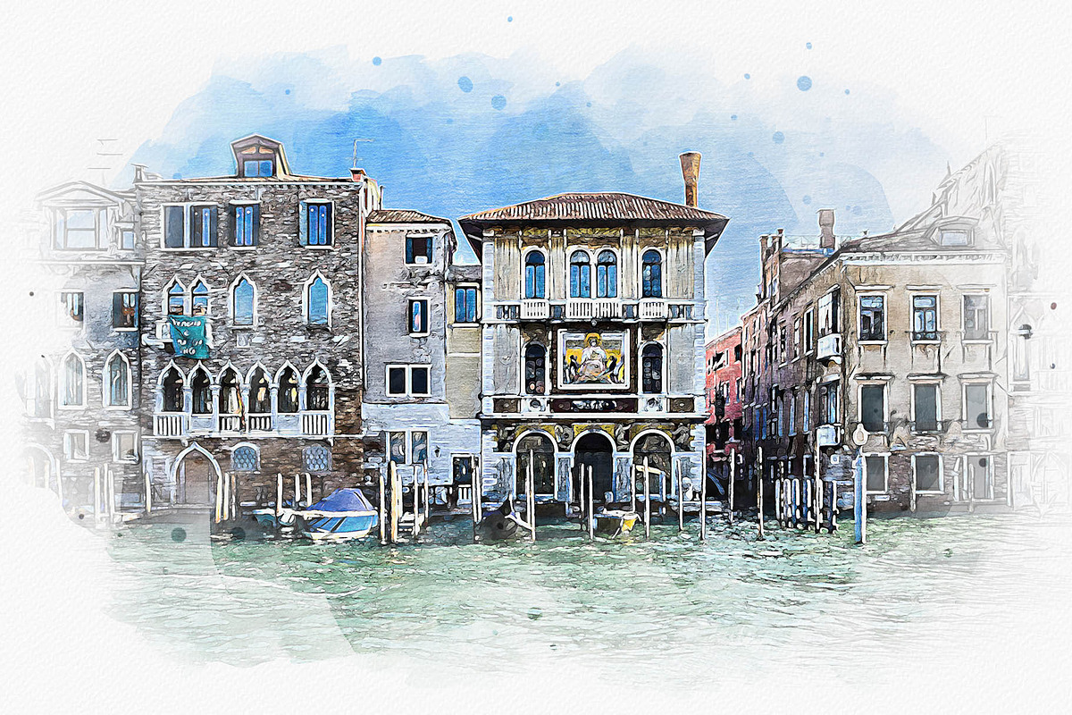 Canvas Watercolor Paint Art Effect, an Action Add-On by MRI STUDIO (Photo 12 of 16)